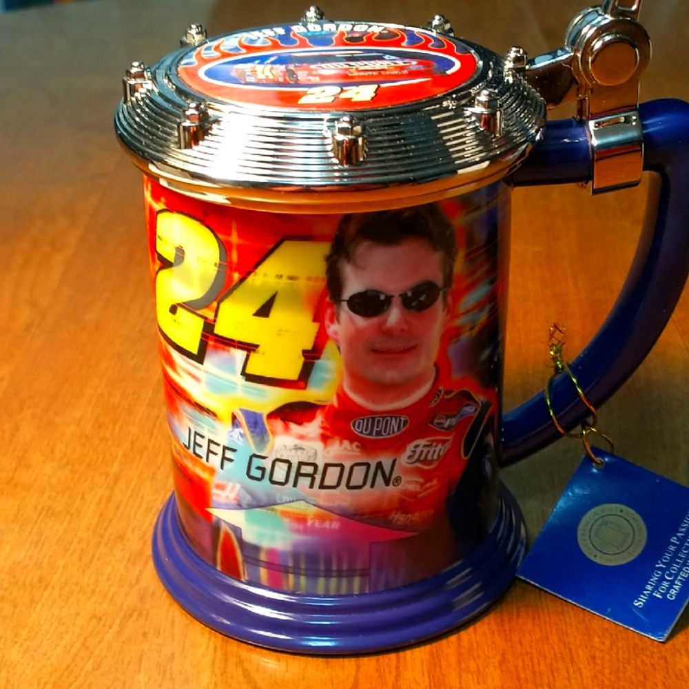 Jeff Gordon Dupont 24 NASCAR Decorative Stein Tankard